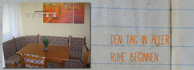 Die Sitzecke lädt zum Verweilen ein.