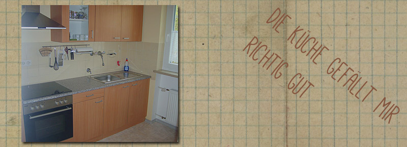 Ein Blick in die Küche.